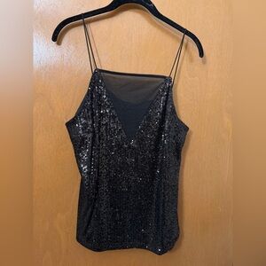 Sequin Black Women's Top